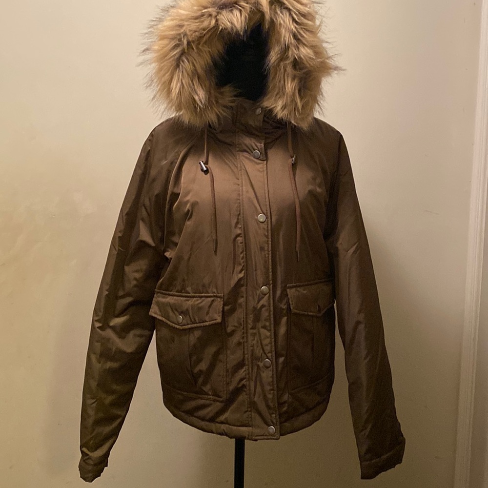 Arizona Jean Company, Hooded Heavyweight Puffer Jacket-Juniors